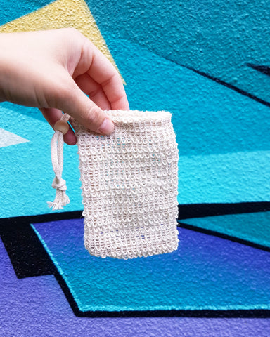 Sisal soap bag + exfoliator